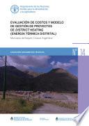 libro Evaluación De Costos Y Modelo De Gestión De Proyectos De District Heating (energía Térmica Distrital)