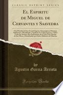 libro El Espiritu De Miguel De Cervantes Y Saavedra
