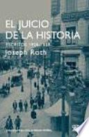 libro El Juicio De La Historia. Escritos 1920 1939