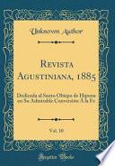 libro Revista Agustiniana, 1885, Vol. 10