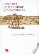 libro Cronistas De Las Culturas Precolombinas