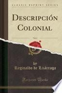 libro Descripción Colonial, Vol. 2 (classic Reprint)