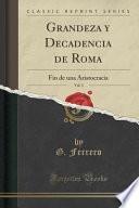 libro Grandeza Y Decadencia De Roma, Vol. 3