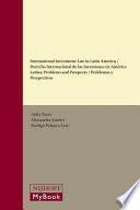libro Derecho Internacional De Las Inversiones En America Latina