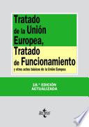 libro Tratado De La Unión Europea, Tratado De Funcionamiento