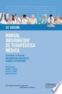 libro Manual Washington De Terapéutica Médica
