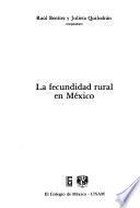 libro La Fecundidad Rural En México