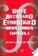libro Breve Diccionario Etimológico De La Lengua Española