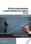 libro Uf1818   Actitud Emprendedora Y Oportunidades De Negocio