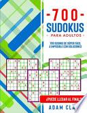libro 700 Sudokus Para Adultos