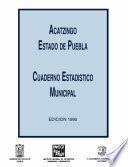 libro Acatzingo Estado De Puebla. Cuaderno Estadístico Municipal 1995