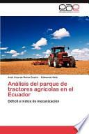 libro Análisis Del Parque De Tractores Agrícolas En El Ecuador