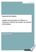 libro Análisis Del Personaje De Calírroe En  Quéreas Y Calírroe De Caritón  De Caritón De Afrodisias