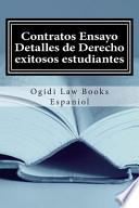 libro Contratos Ensayo Detalles De Derecho Exitosos Estudiantes
