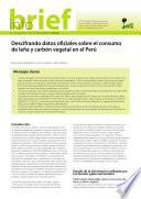 libro Descifrando Datos Oficiales Sobre El Consumo De Leña Y Carbón Vegetal En El Perú