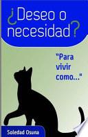 libro Deseo O Necesidad?