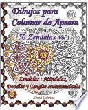 libro Dibujos Para Colorear De Apsara   50 Zendalas Volumen 1   Mándalas, Doodles Y Tangles Entremezclados