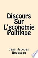 libro Discours Sur L Economie Politique