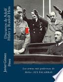 libro Discursos De Adolf Hitler Y Rudolf Hess