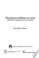 libro Diversiones Públicas En Lima