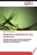 libro Especies Vegetales De Uso Medicinal