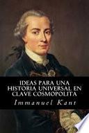 libro Ideas Para Una Historia Universal En Clave Cosmopolita (spanish Edition)