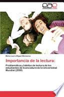 libro Importancia De La Lectura
