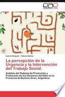libro La Percepción De La Urgencia Y La Intervención Del Trabajo Social.