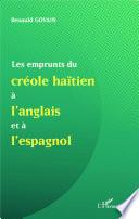 libro Les Emprunts Du Créole Haïtien à L Anglais Et à L Espagnol