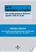 libro Ley De Sociedades De Capital