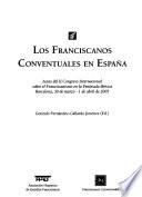 libro Los Franciscanos Conventuales En España