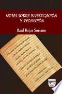 libro Notas Sobre Investigación Y Redacción