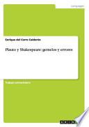 libro Plauto Y Shakespeare: Gemelos Y Errores