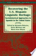 libro Recovering The U.s. Hispanic Linguistic Heritage