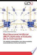 libro Red Neuronal Artificial Aplicada Al Estudio De La Corrupción