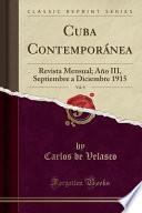 libro Cuba Contemporánea, Vol. 9
