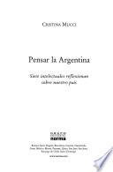 libro Pensar La Argentina